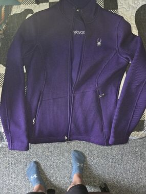 Spyder Women's Purple Zip-Up Active Jacket